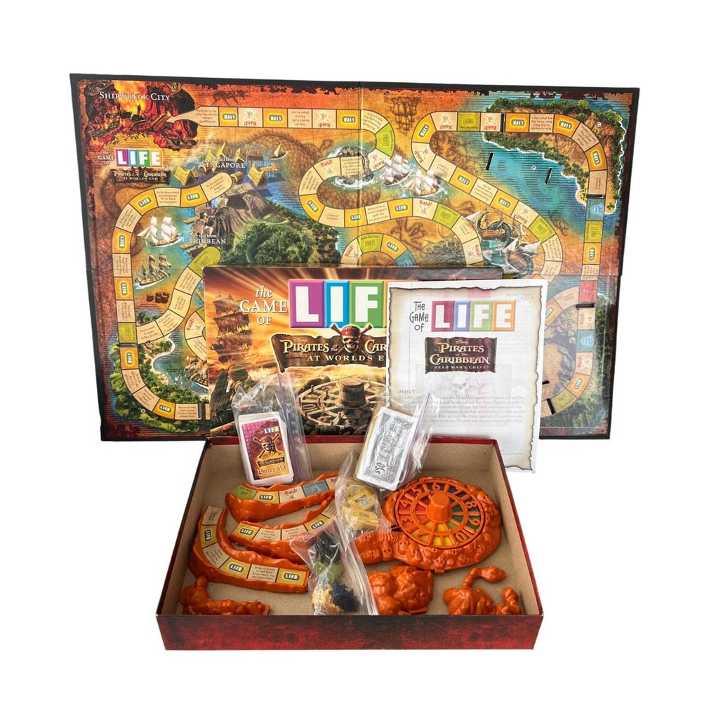 The Game of Life Pirates of the Caribbean At Worlds End Game Milton Bradley